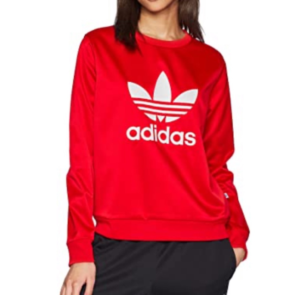 Adidas Original Trefoil red crew neck